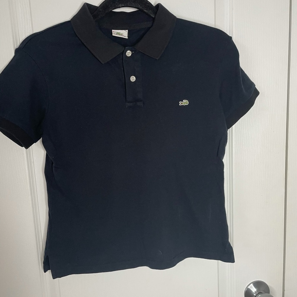 Black vintage Lacoste polo